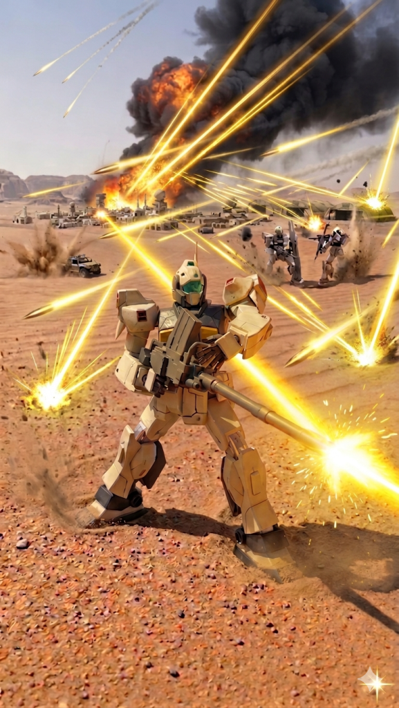 ジオン残党襲撃！！基地防衛隊迎撃に当たれ!!