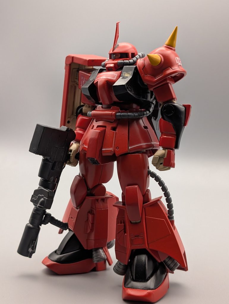 ロケットランチャーは塗り分けしているんですが…ほぼわからないですね。