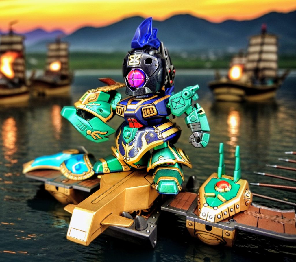 第13話轟 強襲水軍!江東水軍独立遊撃船団、名づけて強襲水軍!彼らは今、主君孫権の特命を受け、劉備たちを救うべく長江を遡っていた…荊州艦隊…かつて俺と甘寧が追放された因縁の水軍…あの頃の俺は…鄧当隊長に拾われた俺は江東軍の傭兵として様々は作戦に参加した…