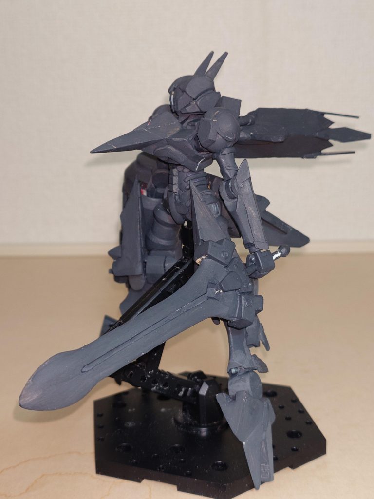 筆サフ。色ムラ、塗り忘れあり。ここも反省点