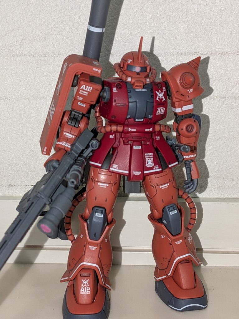 久しぶりに素晴しく出来の良いキットを作成出来た気分になりまして、大変満足でした。プロポーションもディテールも素晴らしい！オススメのキットだと思います。プレゼントしてくれたエイキチ、どうもありがとう(*^_^*)