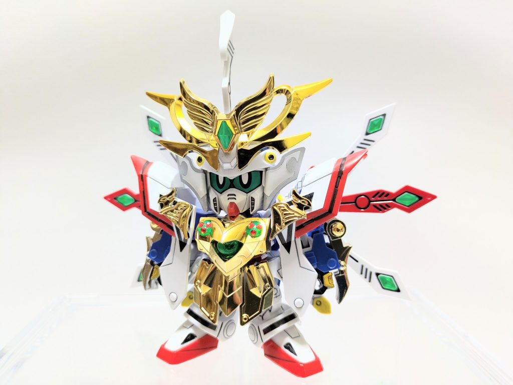 もったいないが高じて前作を部分的にコンパチ改造して通常カラーver.も制作しました。実のところこちらが元々の前作の完成形デザイン構想でしたが、ハイパーモードとの区別化を考慮して異なる完成形となりました。まんま號斗丸ではありますが、こっちはこっちでイイな(笑)