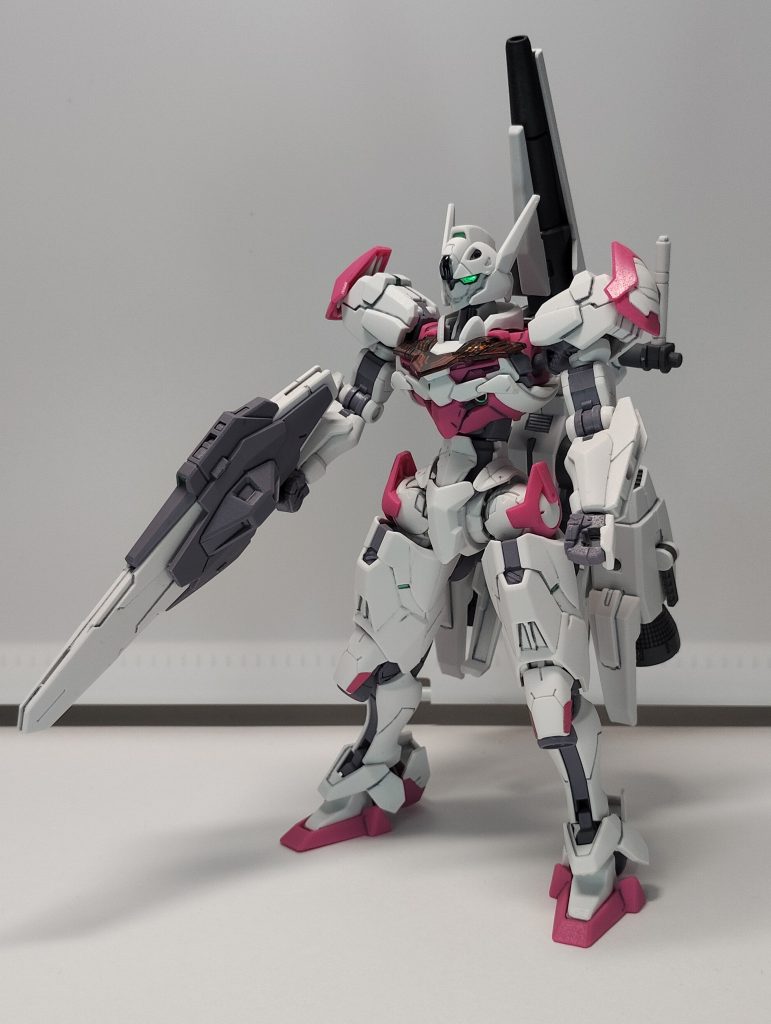 背面に装備状態です。