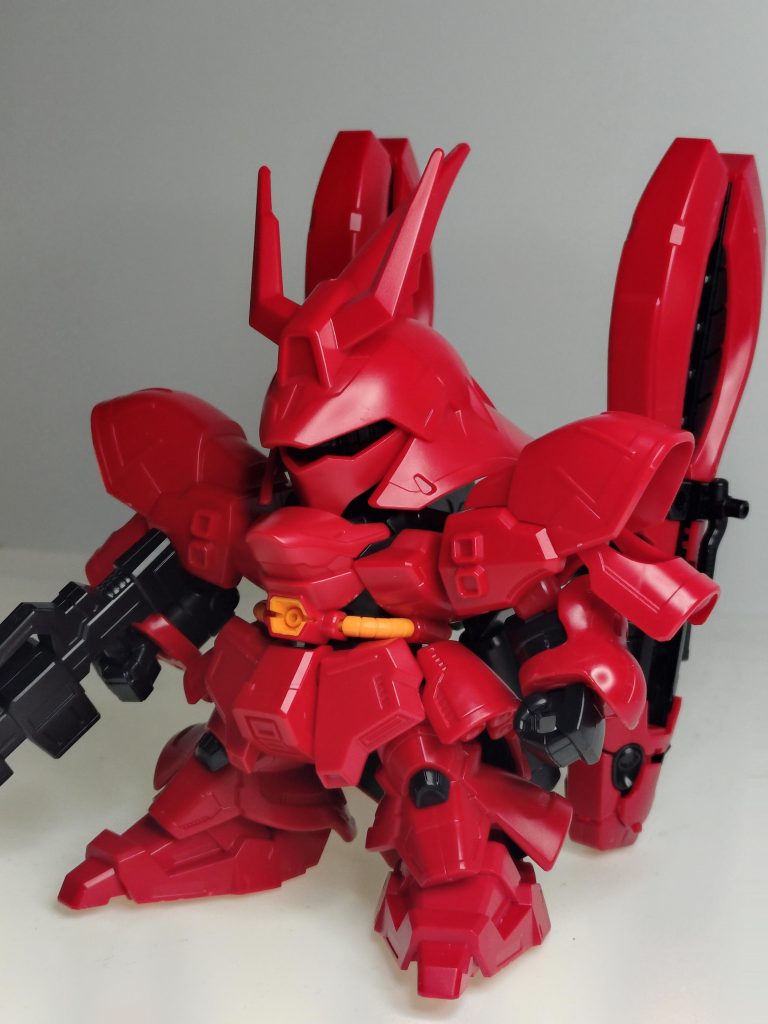 素組みで締め。この時点では直立しますが塗装後は塗膜の重さで後ろに反ります（笑）