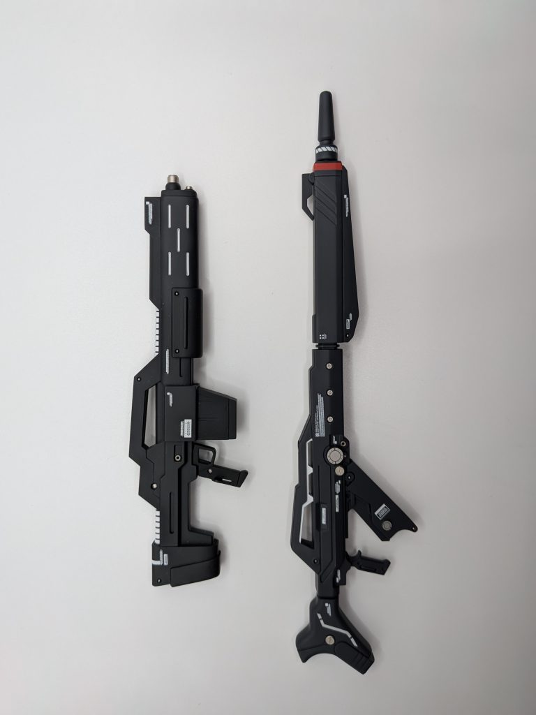 武器にもメタルパーツを使用しました