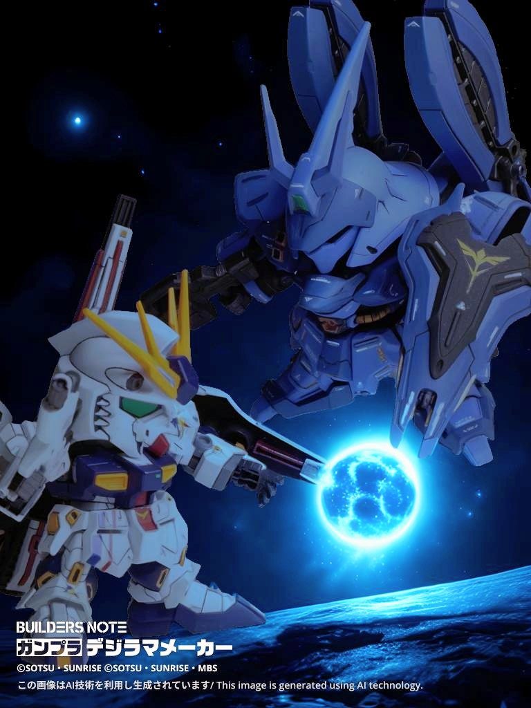 MSN-04FF サザビー（ロングホーンファンネル装備）–3枚目/制作者：@redcheek