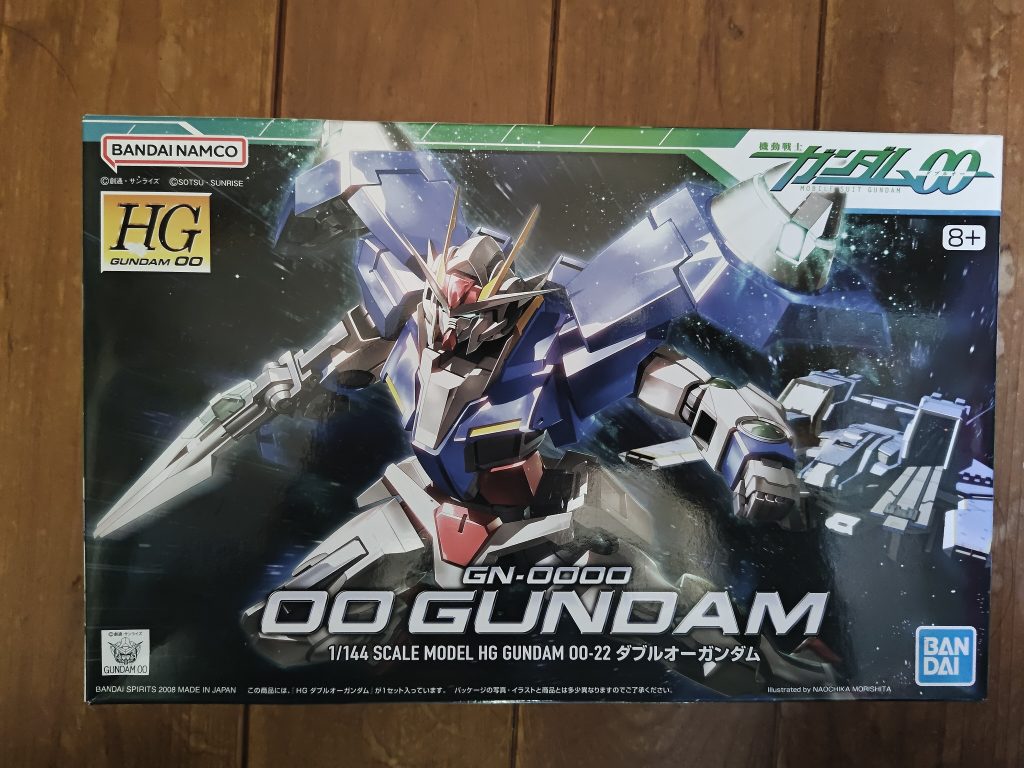 作品名：00ガンダム　¥1480-<p>ふらりと中古ショプに入ったらありました。 ほぼ定価。 肩のGNドライブ目当てで購入。 νガンダム局地戦仕様はトップコートを残すだけです。</p>
