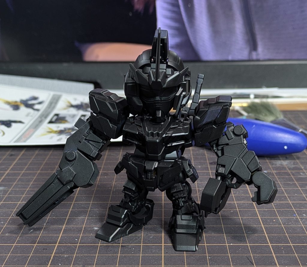 製作工程全体を黒くして