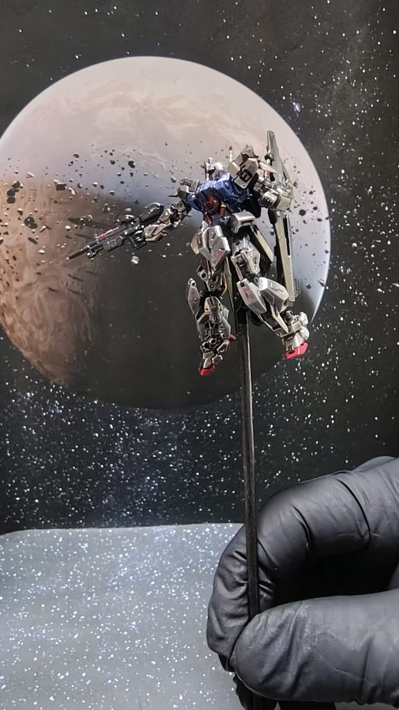 シルバーはメッキっぽくしたかったのですが、トップコートするとやっぱり少しメッキ感なくなりますね