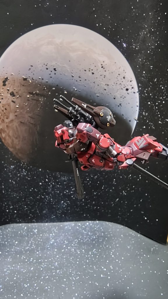 動きはあまり無くても、いろんな角度から見ると表情が変わるのが楽しい(gundam-kao6)