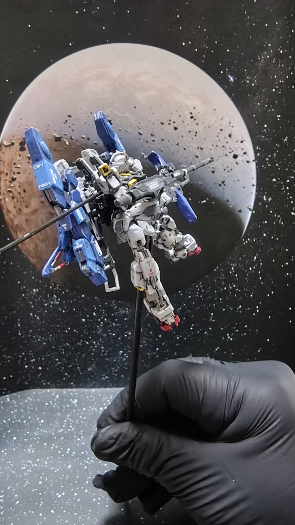 ジオラマに付けるための真鍮線が飛びだしてますが見なかったことにしてください(gundam-kao5)