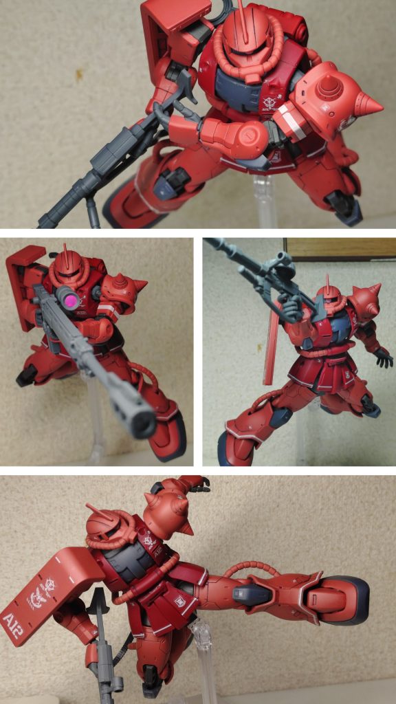 先人方の画像、動画を参考にポージング。キットの造りにもよりますが、皆さんポージングが上手い！猿真似するだけでも、物凄く雰囲気出ますね。