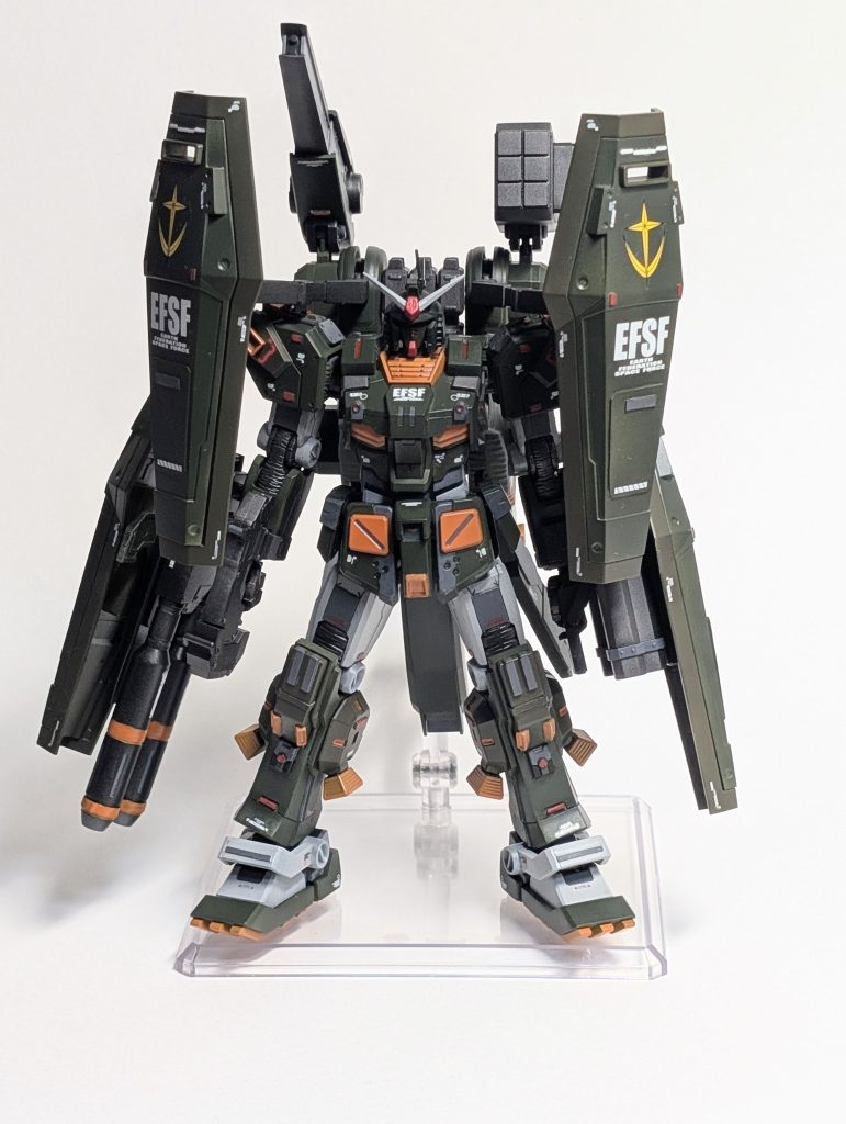 このフルアーマーガンダムは胴体が７号機、それ以外はサンダーボルトのものを使用。&nbsp;