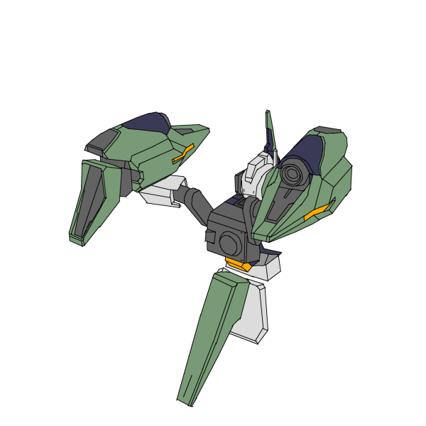 筆塗りになってから、一色分塗装したら次の色分をヤスる、ってルーティンでやるのが体感いい気がしています。故にカラーイメージを細かく決めとかないと始まらないんですな。して、今回のメインカラーは紺色と緑で行くんですが、以前作ったジムストに緑の増加装甲を被せたようなカラーリングだなと、今気づきました。果たしてイメージ通りに行きますかな…(gundam-kao1)（2枚目）