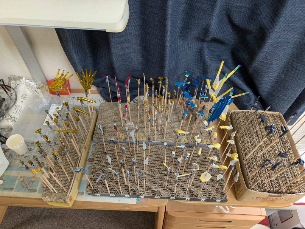 急いで作っているのにマスキングして色分けしたくなりなる