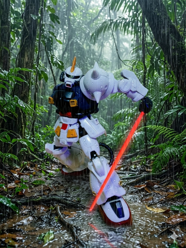 マサムネ「うあぁーー!!荒らす奴等はなんだろうが全て皆殺しだ!!」ビームサーベルを引き抜きコウに襲い掛かる、だが咄嗟に感じ取ったコウはフルブーストで後退し間合いを取る。