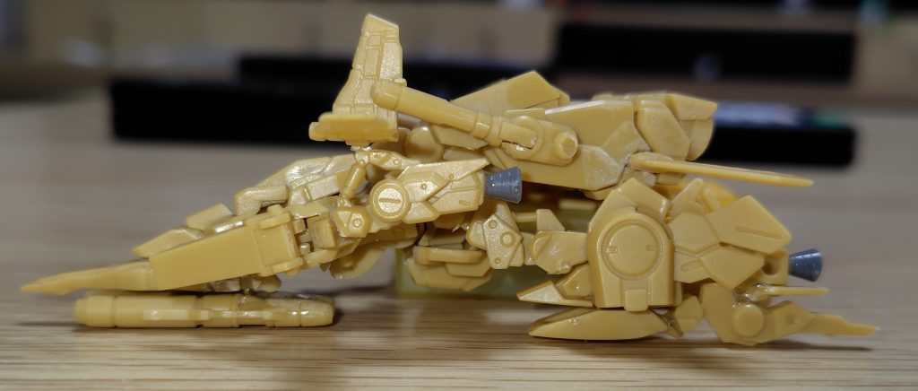 ある程度位置が決まった時の画像。最終的にこれよりバックパックを前方にずらしたかな？