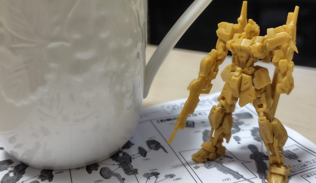 仮組み状態でこのクオリティはヤバい！！そして百式でとても助かったのが、、、