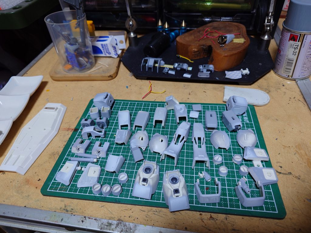 もう一度サフを吹きなおしました