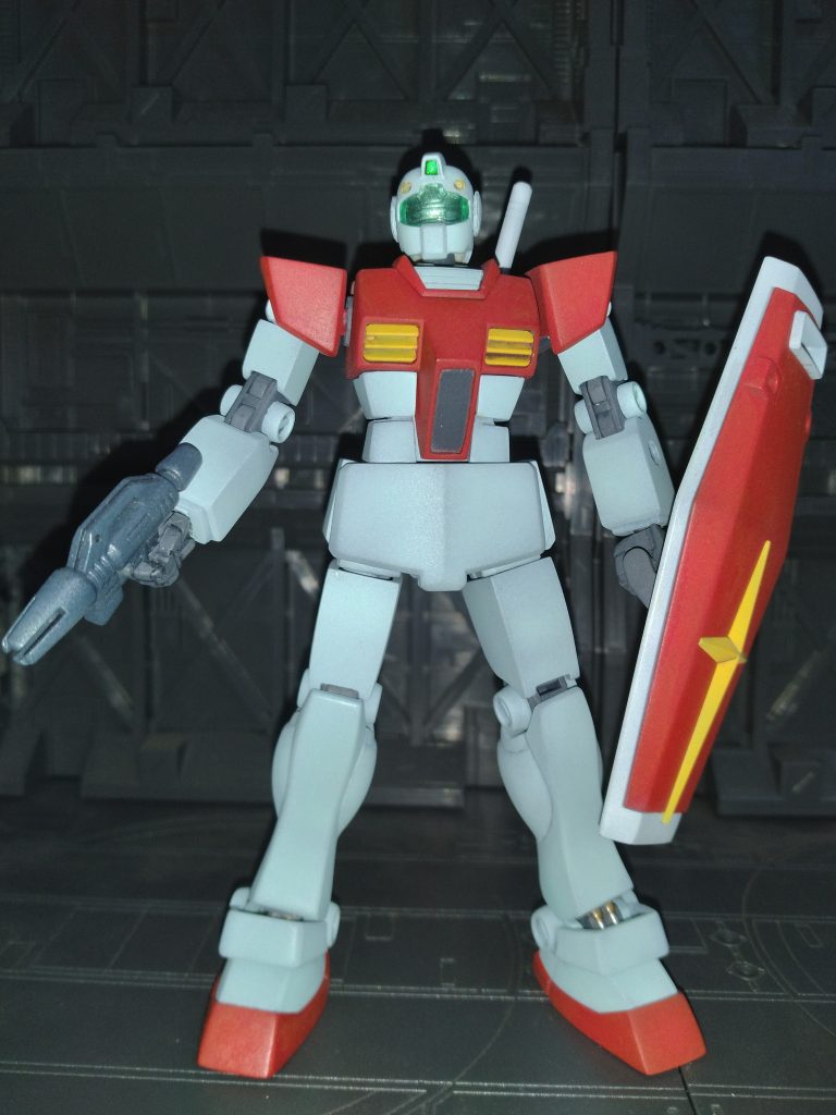 1／144旧キットのボックスアート風のポージングです。流石にシン少尉は再現はしてません。