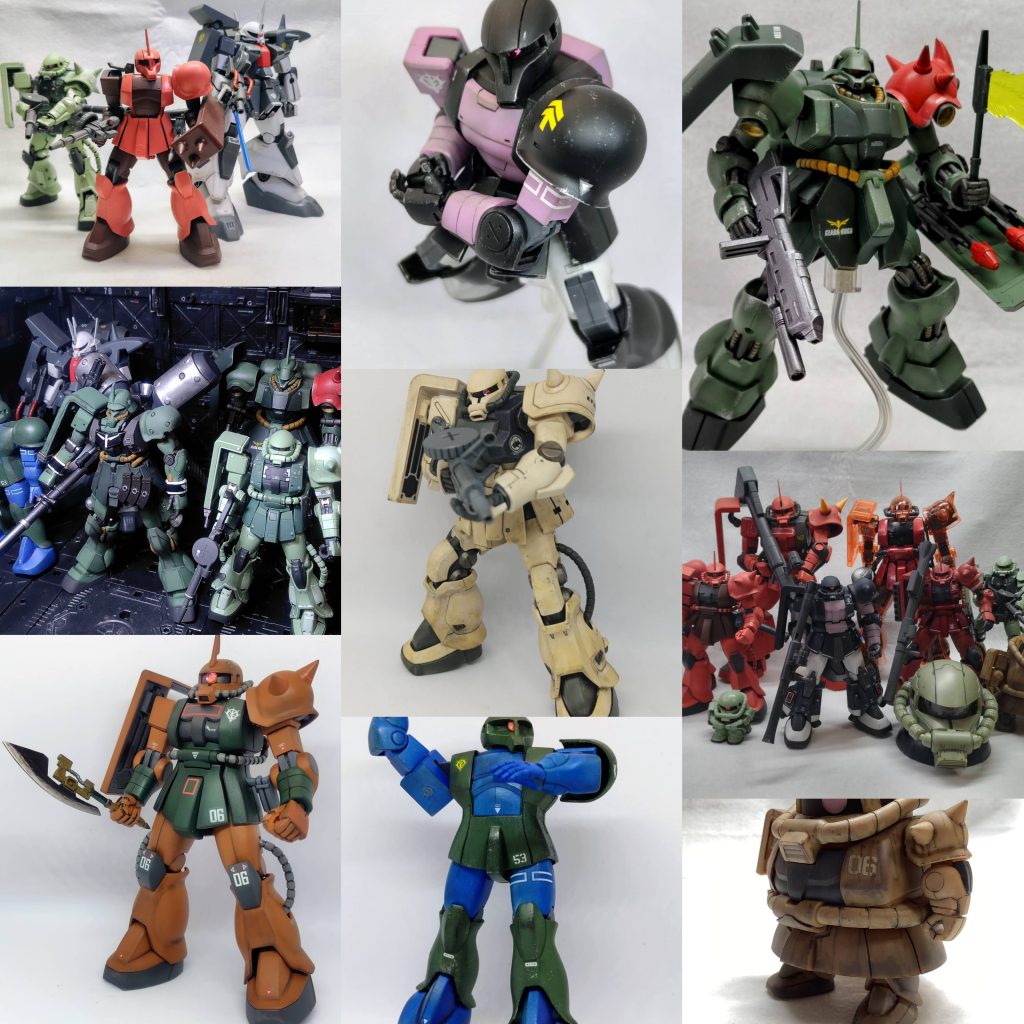 作品名：ザクの日<p>いつもこういう節目に気づかず、今回もザクの日なのにジムを作ったてましたよ(gundam-kao5)みんなよく気づくなあ。</p>
