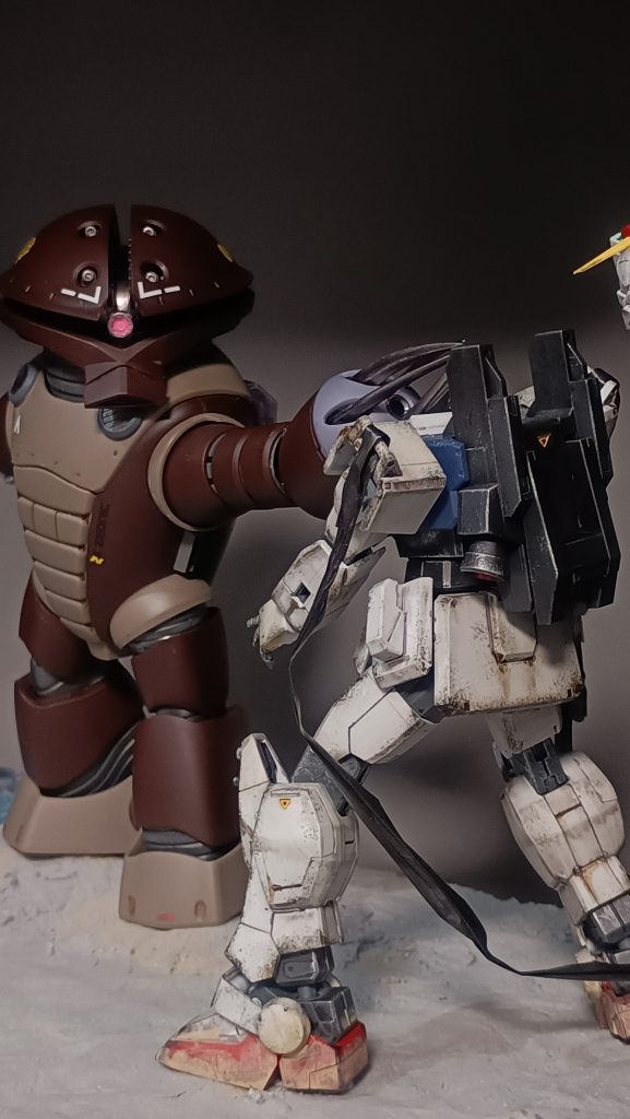 08小隊仕様の隻腕のアッガイ！電光石火で陸戦型ガンダムの頭部を吹き飛ばします！