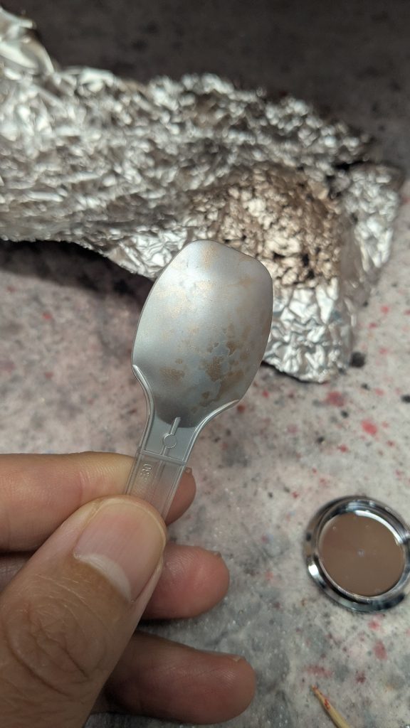 作品名：マスキング<p>アルミホイルを穴だらけにしてマスキング♪ けっこういい感じ(*^O^*)</p>
