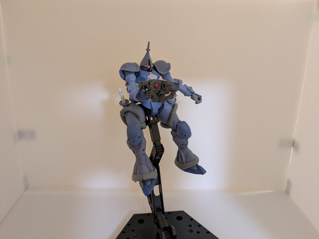 今気づいたのですが、どうも当時デカールを貼っていなかったようで。やっちまった。。。後シタデルカラーで筆塗りしたのですが、結構剥げました。リアルタッチマーカーで誤魔化してます。