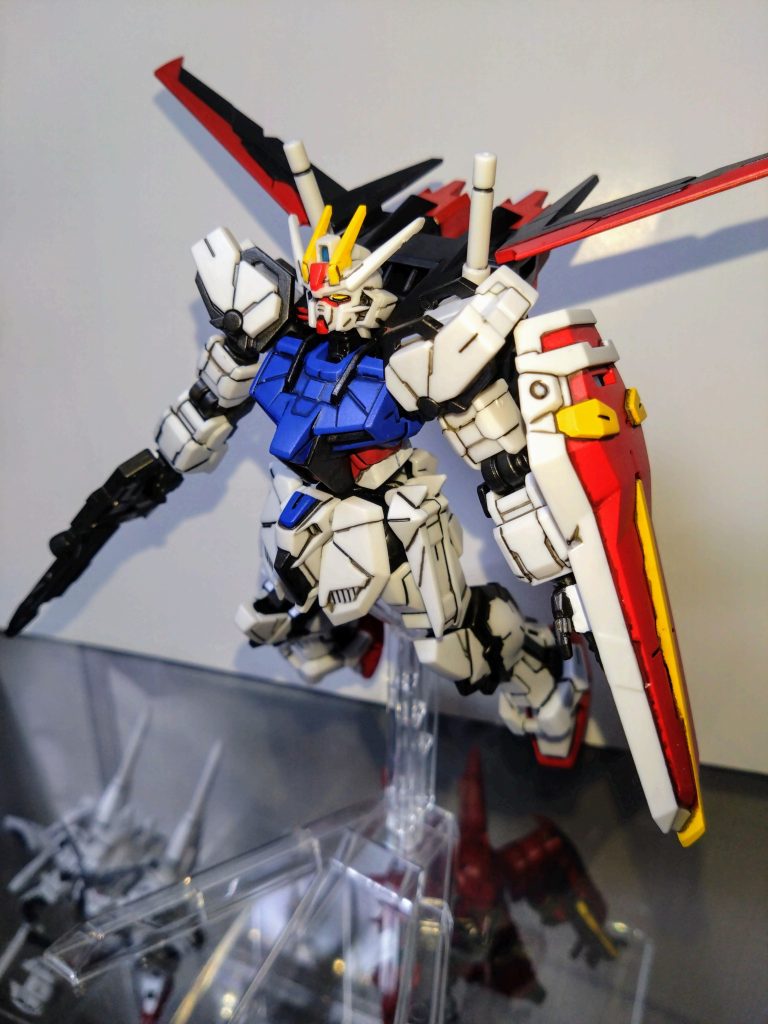 Gフレーム エールストライクガンダム–6枚目/制作者:基本筆塗り部分塗装仕様