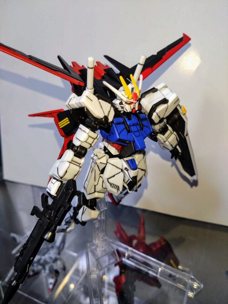 Gフレーム エールストライクガンダム–5枚目/制作者:基本筆塗り部分塗装仕様