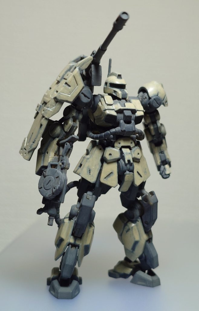 水性ホビーカラーを筆塗り