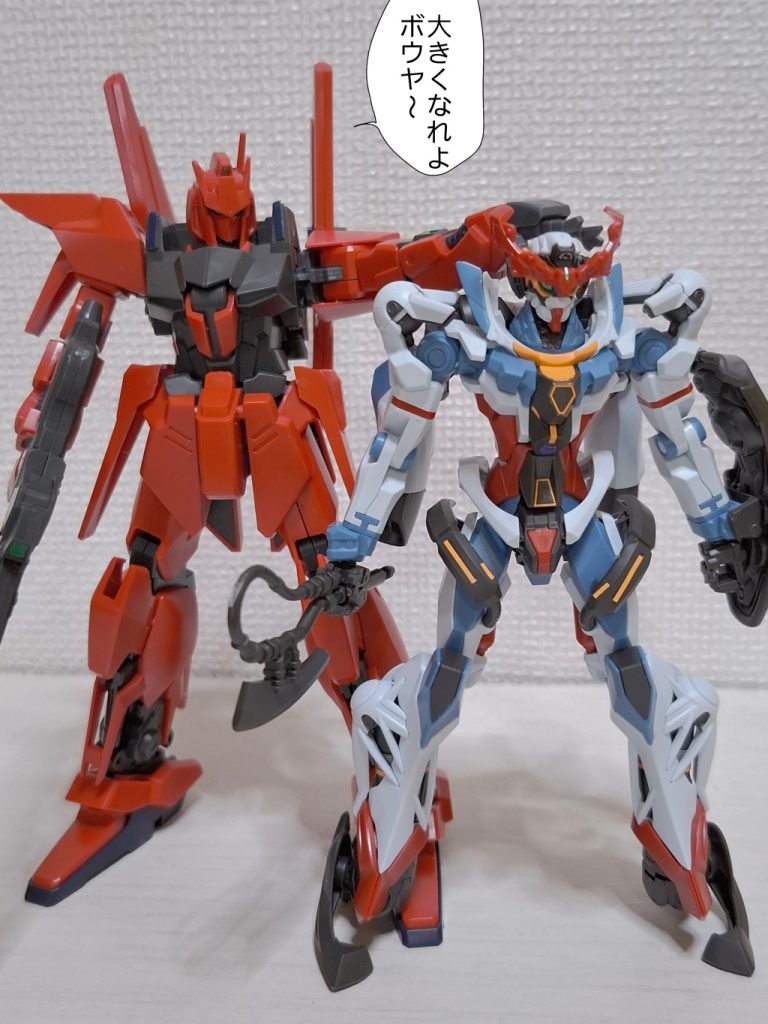 そういやhgジークアクスも作りました。小さいけど色分けが凄い！( ◜◡＾)