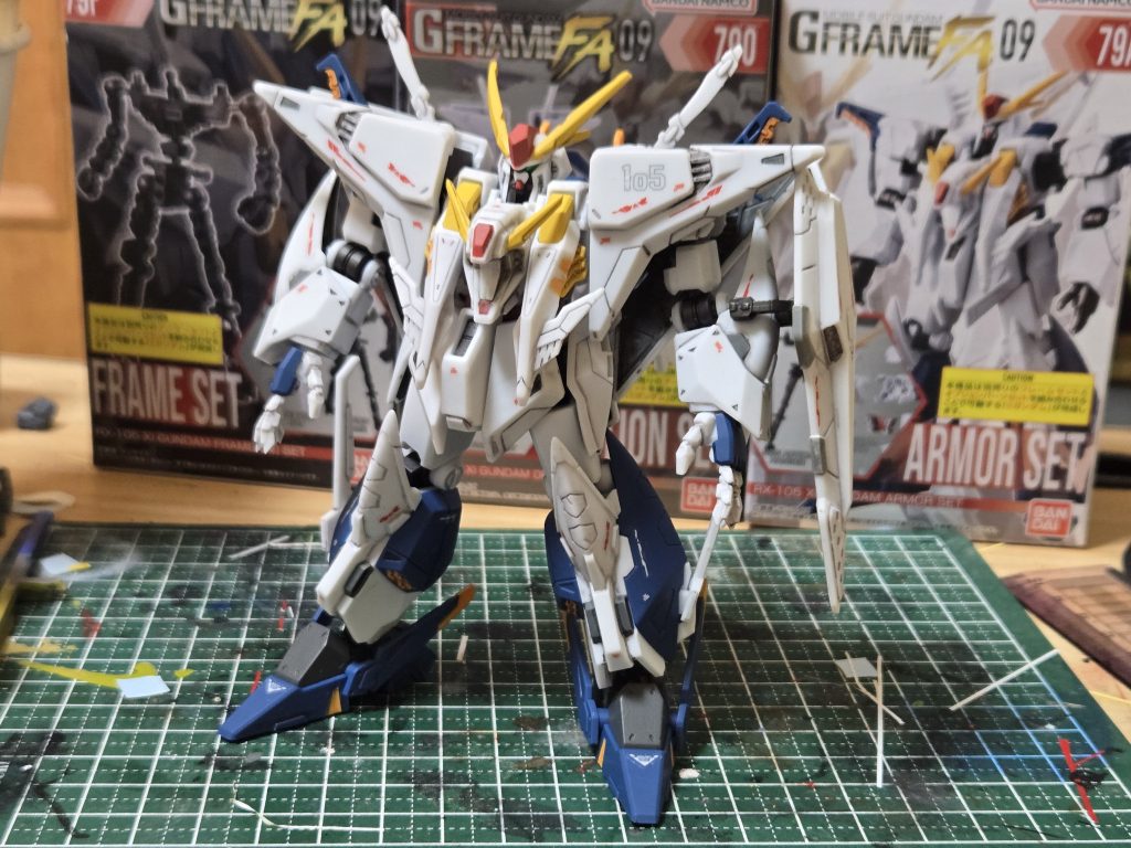劇場版人気もあってか売り切れ続出のGフレームのクスィーガンダム、初日に買い逃して半ば諦めてましたが先週遠征先の家電店で発見✨