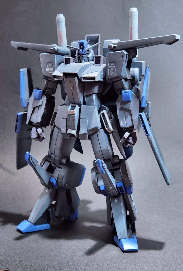 今回は展示会へ参加のZPlusの僚機として制作を決めていて、時間の無い事もあり大きな改修はせず、エッジを崩さない事と、ブルーの発色に気を配って作りました。