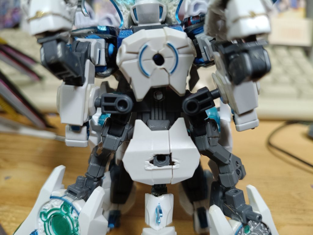 拡大　まあ腕にあまり刺さってないけどこのあと思いっきり刺しました