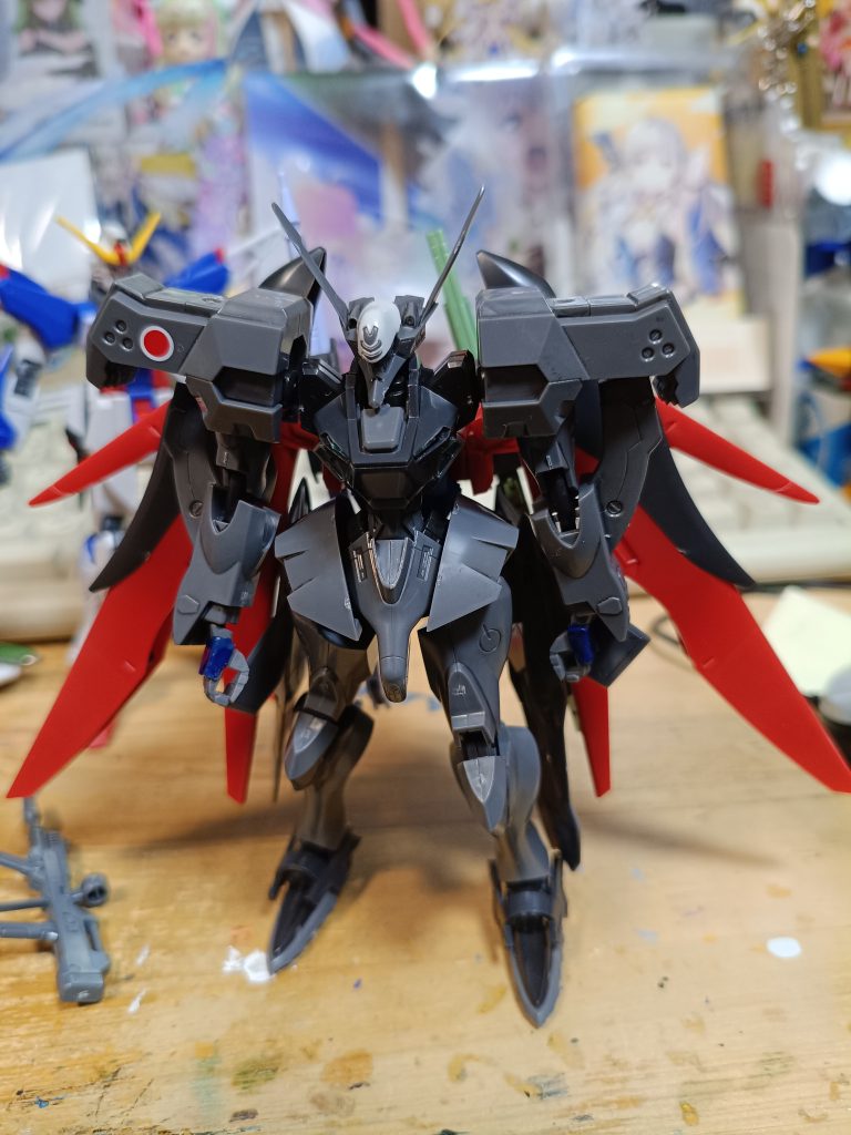 そしてこれがシン・アスカ専用デスティニーパック装備不知火です　