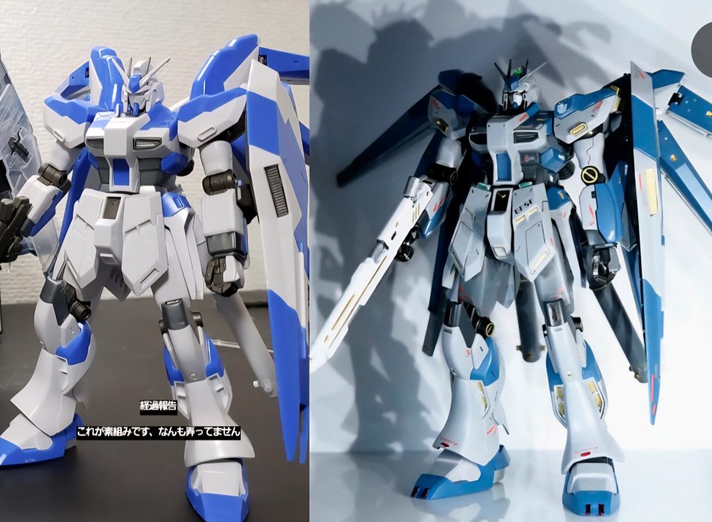 素組みとの比較です！最後までご覧いただきありがとうございます！