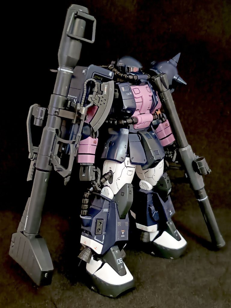 RG黒い三連星ザクⅡ完成しました–5枚目/制作者：@gunpla_U