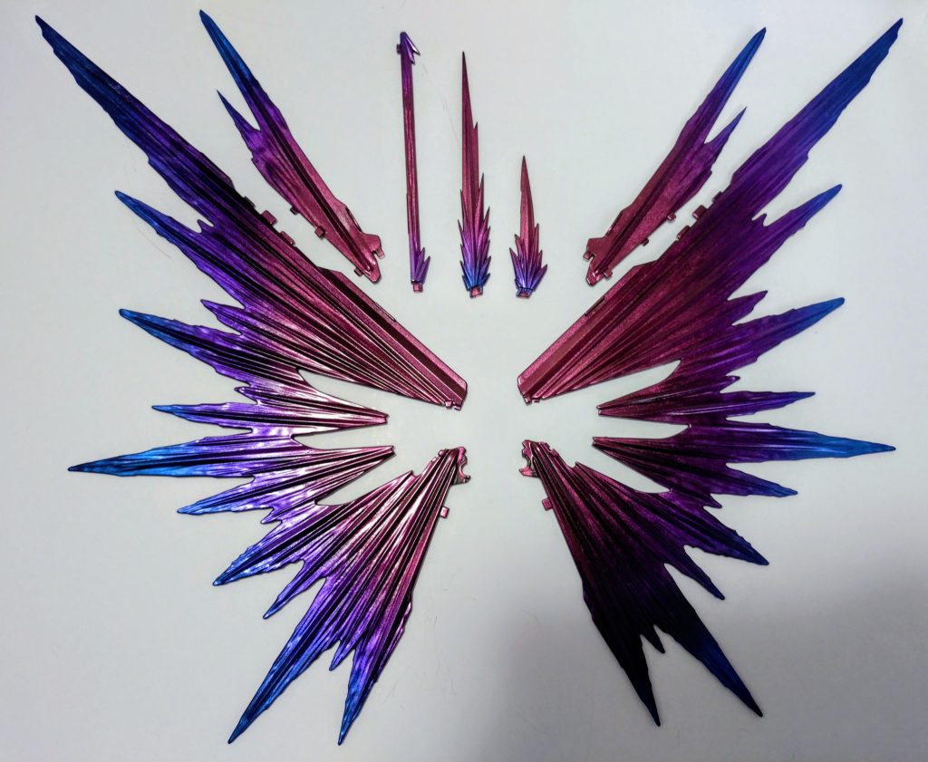 エフェクトパーツいい感じにグラデ塗装できました🙂MGSDエアリアルも欲しい⋯