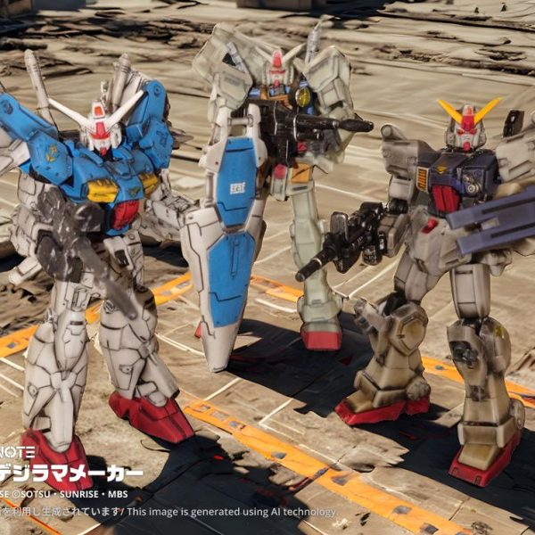 屹立するガンダム達（Gフレーム）