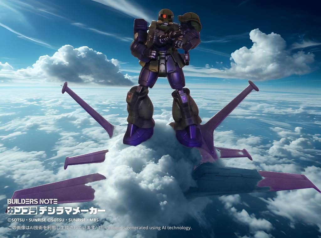 ドダイYSが雲に隠れた件 笑 なんでや 旧キットのドダイと大きさの相性がいいですね