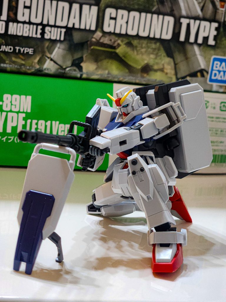 作品名：陸ガン鋭意製作中<p>素組完成！ 表面処理終わったのでスミイレ、デカール貼って いきます🤭</p>
