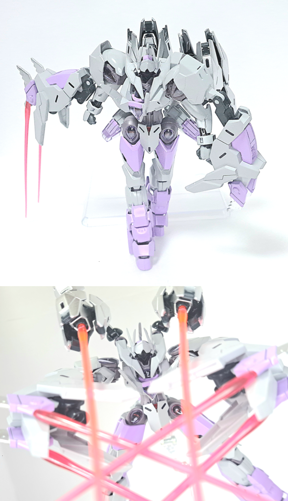 グリーブホバー機能の代わりにブースター機能を有した肩部増加ユニット。肩からアームを展開し大型クローとして使用可能。クローの対からビームサーベルを発振可能。&nbsp;