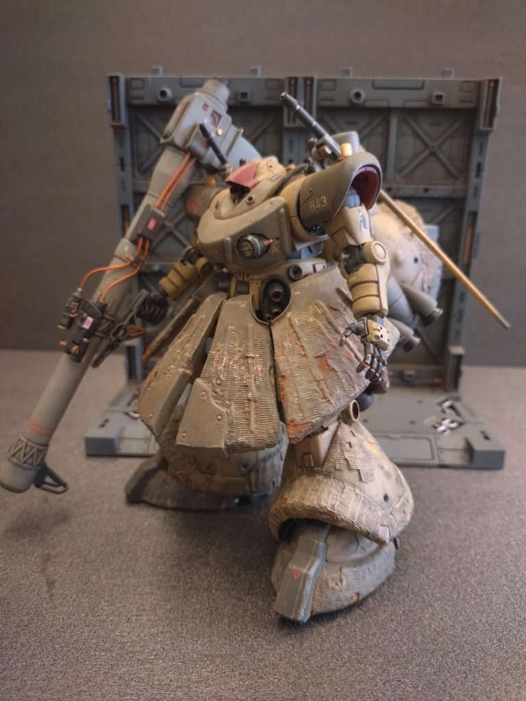 ドムの量産時に余剰パーツが発生しその余り物を集めて作り上げた…そんなこともあったのかもしれない…そんなGQのIF設定を、更にもしも設定にしてみました。。。