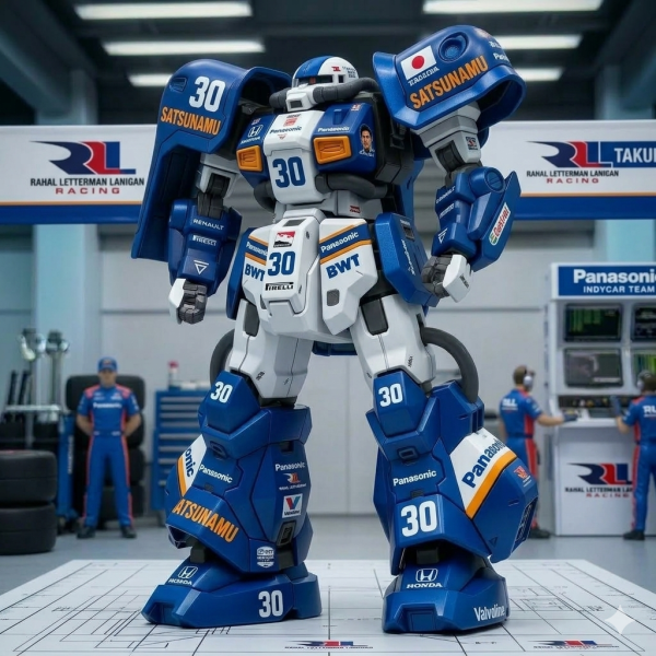 生成AIでシミュレートできちゃうのねじゃあもうパチ組でいっか？いやいや、それじゃあつまらんですよね、自分で作らないと(gundam-kao5)（3枚目）