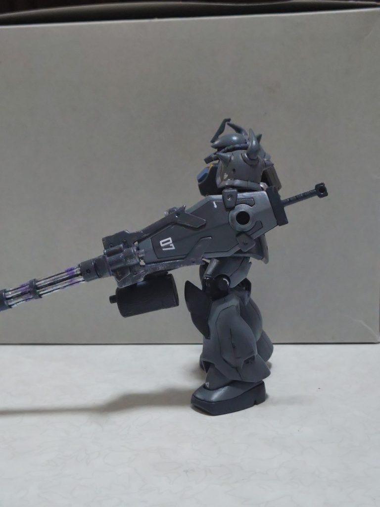 HG1/144グフカスタムグフカスタムをオリジナルカラーに筆塗りしてみました。–4枚目/制作者：GOSAMARU