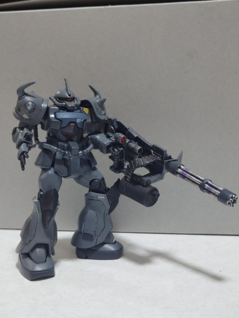 HG1/144グフカスタムグフカスタムをオリジナルカラーに筆塗りしてみました。–3枚目/制作者：GOSAMARU