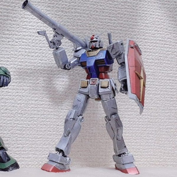 初めて塗装したhgガンダム
