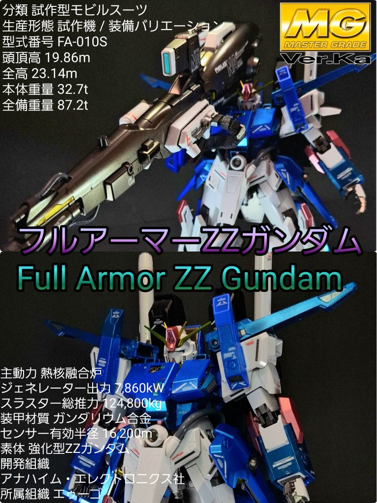 MG フルアーマーZZ Ver K.A