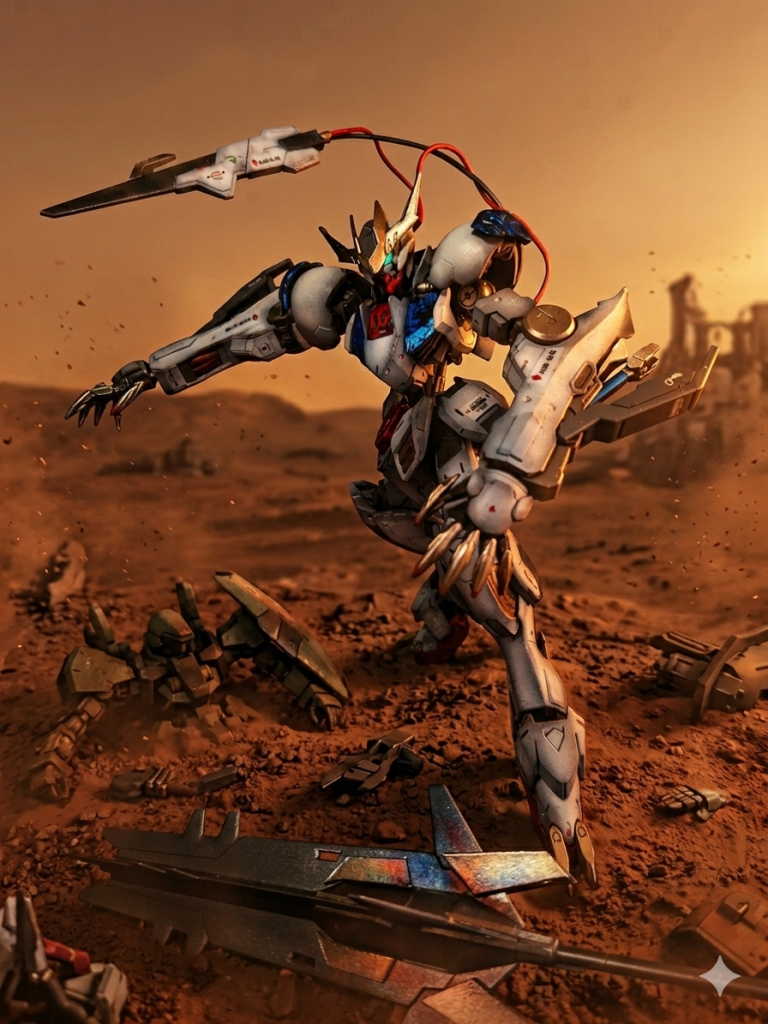 Geminiさんにお願いして、デジラマ加工してもらいました。　砂漠での１シーン